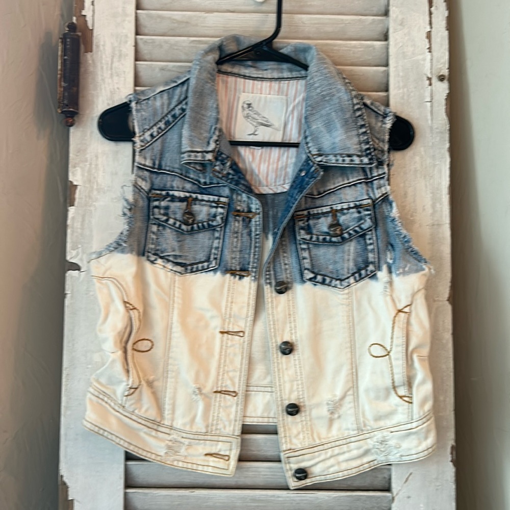 White Crow Tye dye vest
